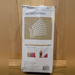 White Space-Saving Closet Hangers 8 pack